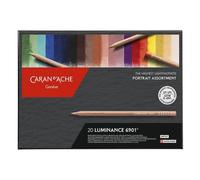 Boîte carton de 20 crayons de couleurs LUMINANCE 6901 -Assortiment PORTRAIT -