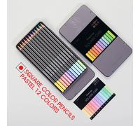 Crayons De Couleur Carrés Pastel, Non Toxiques, Professionnels, Fournitures Scolaires, 12/24