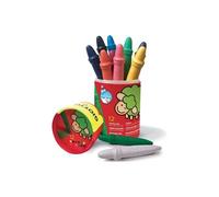 Crayons de couleur - Cire - Dès 2 ans - Pot de 12 couleurs - GIOTTO