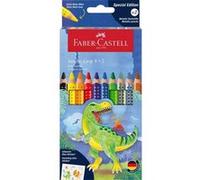 Crayons de couleur - Coloriage - Enfant - 8 couleurs + 2 métalliques - Ergonomique - Faber-Castell