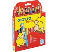 Crayons de couleur - Coloriage - Enfant - Bébé - Maxi taille - 12 couleurs - Gio