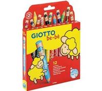 Giottos Crayons de couleur Fila be-bè - Étui 12 maxi crayons + 1 taille-crayon
