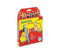 Crayons de couleur - Coloriage - Enfant - Bébé - Maxi taille - 12 couleurs - Giotto