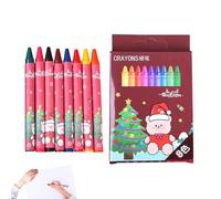 Crayons de couleur de Noël | 8 couleurs Faveurs pour les fêtes - Ensemble de crayons de dessin pour d'âge préscolaire, pour la peinture, projets d'artisanat, école maternelle, voyage maison