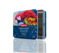 Crayons de couleur - Derwent - Chromaflow - Boîte de 48 - Qualité professionnelle - Mine tendre