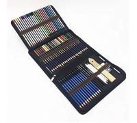 Crayons de couleur Dessin et Croquis Kit ,71pcs Set de dessin pour enfants Outils pour Dessiner.Inclus colorées, aquarelle, dessin
