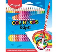 Pochette de 24 crayons de couleur effaçables MAPED Oops