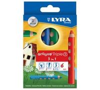 Crayons de couleur enfant triangulaires set de 6 G