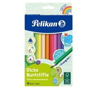 Crayons de couleur épais, étui en carton de 12