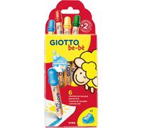 Crayons de couleur - Etui de 6 couleurs - Pointe maxi - Taille-crayon - GIOTTO