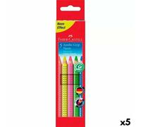 Crayons de couleur Faber-Castell Bunt Neon (5 pièces)