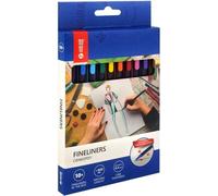 Crayons de couleur fins 0,4 mm 10 couleurs MemoBe