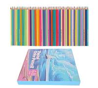Crayons de couleur fixer des croquis de bois solide pré-aiguilles vibrants crayons d'art pour enfants adultes débutants scolaires home office projets de bricolage 36 ou 48 pack (48 couleurs)