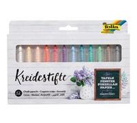 Crayons de couleur Folia 371209 - Lot de 12 couleurs assorties