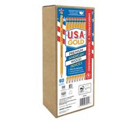 Crayons de couleur jaunes pr -taill s Cra-Z-Art USA Gold #2 HB, tui en bois am ricain, paquet de 60