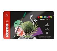 Crayons De Couleur - Kores - Kolores Selection - 72 Crayons - 8 Métalliques - Ergonomiques