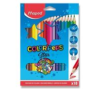 Crayons de couleur Maped classic, couleurs assorties, set de 18 pièces