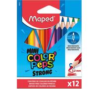 Crayons de couleur - MAPED - Color'Peps - 12 mini crayons - Mine ultra résistante - Mixte