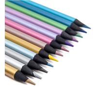 Crayons de Couleur,Métallisés pour Coloriages,Dessins et Faire des Cartes de Vœux,Graffiti peinture couleur plomb créatif,12PCS