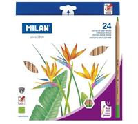 Crayons De Couleur Mine Épaisse Ø 3,5 Mm Hexagonaux 24 Pièces