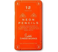 Crayons de couleur néon Printworks 12 couleurs