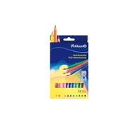 Pelikan Boîte de 12 Crayons de couleur triangulaires avec mine 3 mm Couleurs Assortis