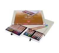 Crayons de couleur - Pastel - Beaux-arts - Coffret de 24 couleurs - Bruynzeel