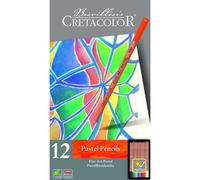 Crayons de couleur pastel - Boîte métal - 12 couleurs - Cretacolor - Pastel Penc