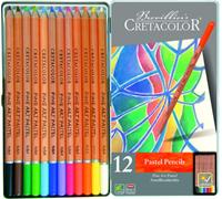Crayons De Couleur Pastel - Boîte Métal - 12 Couleurs - Cretacolor - Pastel Pencils