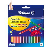 Crayons de couleur Pelikan Standard hexagonaux étui carton 24 pièces