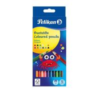 Crayons de couleur Pelikan triangulaires fins étui carton 12 pièces