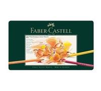 Faber-Castell 110060 Polychromos Colour Pencils, Set de 60 Crayons de Couleur dans un Coffret Métallique, Crayon de Couleurs Professionnel avec Mine épaisse 3.8 mm, Pigments sans Acide Multi Surfaces