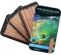 Crayons de couleur pour aquarelle PRISMACOLOR Watercolor, 36pcs dans une boîte en métal
