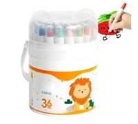 Crayons de couleur pour - Crayons artistiques lavables à séchage rapide, pastels non toxiques, matériaux de dessin animés, outils de croquis sur papier lisse | Maternelle Nouvel An