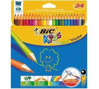 Crayons de couleur pour enfants - BIC - ECOLUTION KIDS - 24 pièces - Multicolore - Dès 3 ans - Enfant mixte