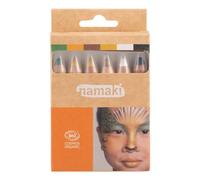 Crayons de couleur pour la peau - Set animaux sauvages 6x2,1g