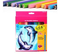 Crayons de couleur pour livres de coloriage pour adultes - Lot de 24 crayons scolaires, matériaux artistiques, stylo à dessin pour adultes, pour devoirs à la maison, peinture, création d'œuvres d'art
