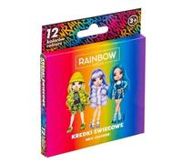 Crayons de couleur ronds Rainbow High 12 couleurs ASTRA