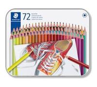 Staedtler Crayon De Couleur Hexagonal, Étui En Métal De 72