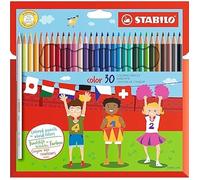 STABILO – Crayon de couleur Color – Couleurs vives – 2,5 mm – Pack de 30