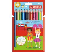 Colouring Pencil - STABILO color - Wallet of 18 - Assorted Colours Incl 3 Neon A