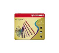 Crayons De Couleur Stabilo Original - Boite Métal De 24 Pcs