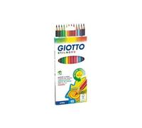 Giotto Crayons de couleur Stilnovo – Étui 12