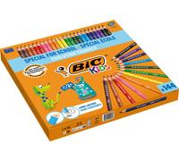 Crayon de couleur Bic Evolution Triangle - Pack scolaire de 144 Crayons de couleur assortis G