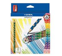 Crayons De Couleur Triangulaires Slim Lyra De Taille Complète, Trousse De 24