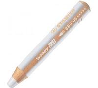 Crayons de couleur woody 3 en 1 rond blanc Blanc G