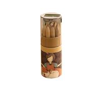 Crayons De Couleurs Adorables 12 Piièces/Ensemble, Fournitures Scolaires, Crayons De Couleurs Avec Taille-Crayon, Crayons De Dessin Pour Peinture Artistique