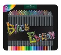 Crayons De Couleurs - Coloriage - Faber-Castell - Black Edition - Boite 100 Couleurs