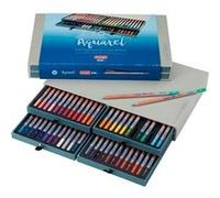 Royal Talens Crayons de couleur aquarelle Bruynzeel Beaux-Arts Assortiment de 48 couleurs