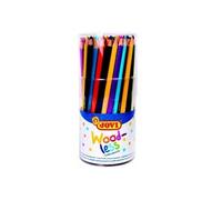 Jovi Crayons de couleurs sans bois – 84 couleurs vives – Mine résistante